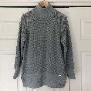 Michael Kors Grey Knit Turtleneck Sweater